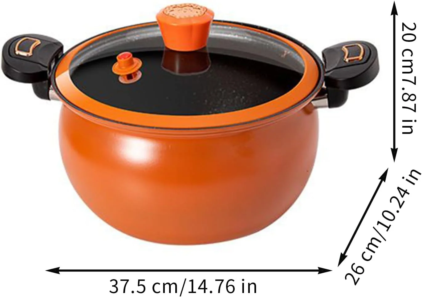 زودپز | قابلمه نچسب، زودپز نچسب با حرارت دهی سریع به همراه درب شیشه ای برای پخت و پز خانگی، سوپ و خورش