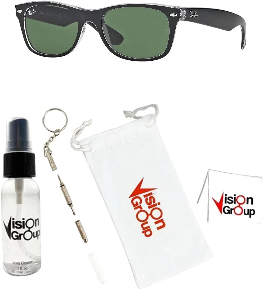 عینک آفتابی ری بن RB2132 نیو ویفرر + بسته لوازم جانبی ویژن گروپ
