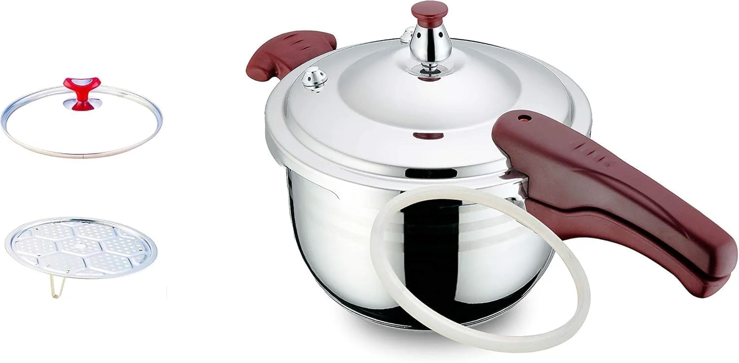 زودپز آلومینیومی با درب، سوپاپ اطمینان، واشر و صفحه بخارپز | قابلمه بادوام برای پخت و پز بر روی اجاق گاز برای برنج، گوشت، خورشت و وعده های غذایی روزمره - سایزهای مختلف (11 لیتر) زودپز آلومینیومی با درب، سوپاپ اطمینان، واشر و صفحه بخارپز | قابلمه بادوام برای پخت و پز بر روی اجاق گاز برای برنج، گوشت، خورشت و وعده های غذایی روزمره - سایزهای مختلف (11 لیتر)