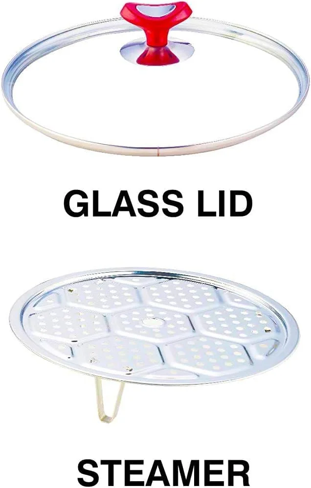 زودپز آلومینیومی با درب، سوپاپ اطمینان، واشر و صفحه بخارپز | قابلمه بادوام برای پخت و پز بر روی اجاق گاز برای برنج، گوشت، خورشت و وعده های غذایی روزمره - سایزهای مختلف (11 لیتر) زودپز آلومینیومی با درب، سوپاپ اطمینان، واشر و صفحه بخارپز | قابلمه بادوام برای پخت و پز بر روی اجاق گاز برای برنج، گوشت، خورشت و وعده های غذایی روزمره - سایزهای مختلف (11 لیتر)