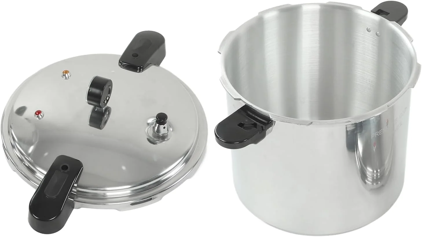 زودپز دپیسوتا، زودپز 23 لیتری آلیاژ آلومینیوم با سیستم ایمنی و بست/گیره نگهدارنده، قابلمه ضخیم سازگار با انواع