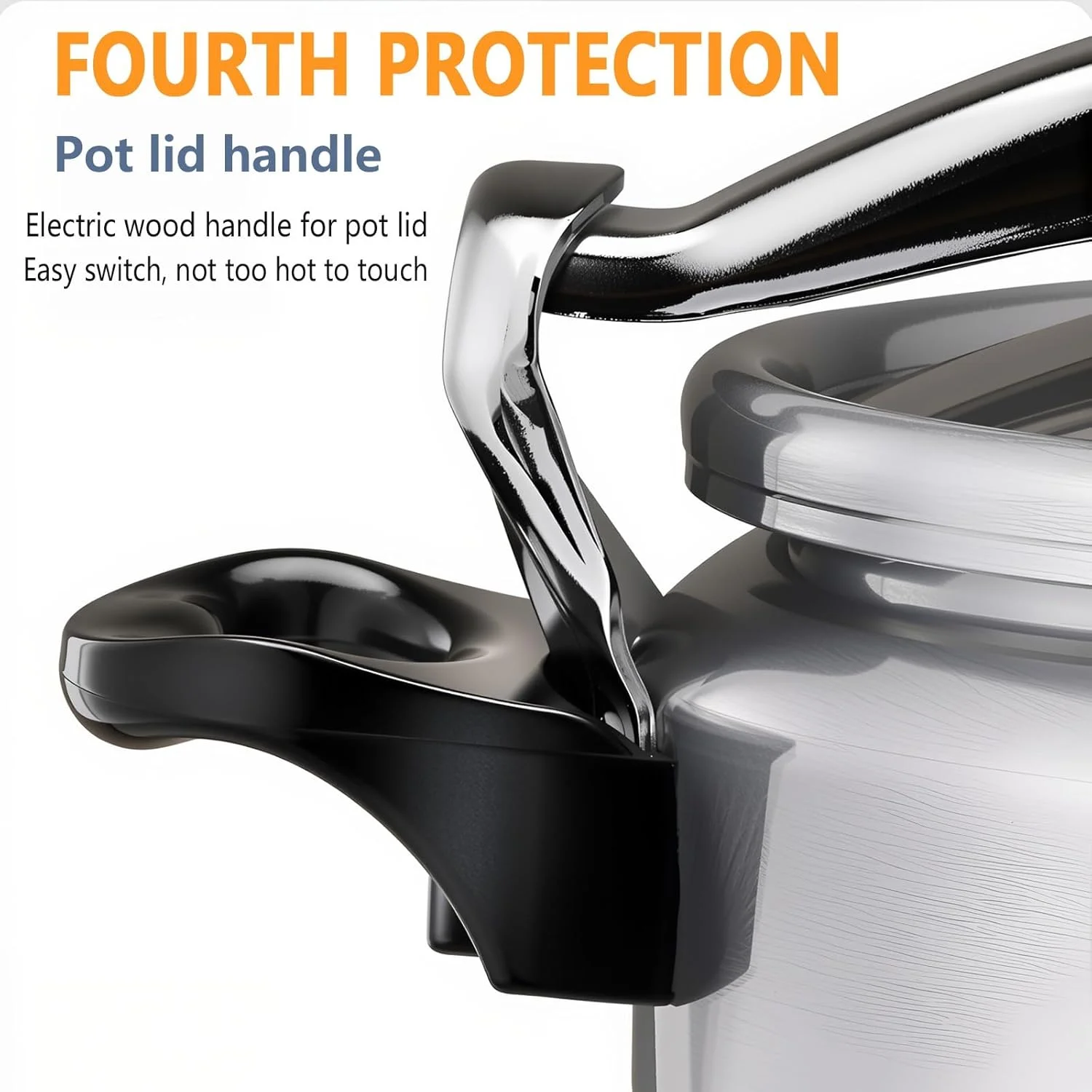 زودپز کوچک 3 لیتری/4 لیتری، قابلمه آلیاژ آلومینیوم سبک و قابل حمل، قابلمه ته صاف کوچک خانوادگی با دو دسته (3 لیتری)