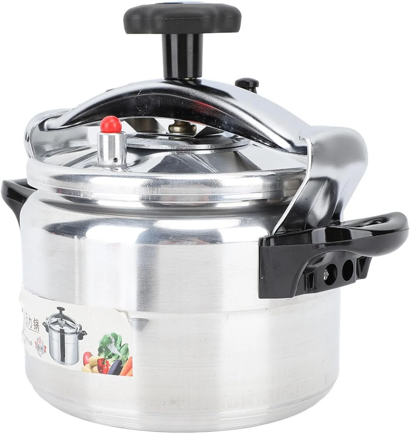 زودپز Depisuta، قابلمه زودپز ضخیم با ظرفیت بزرگ، قابلمه آلومینیومی نچسب و ضد انفجار با دریچه کار و دریچه ایمنی برای مصارف خانگی و تجاری (7 لیتر)