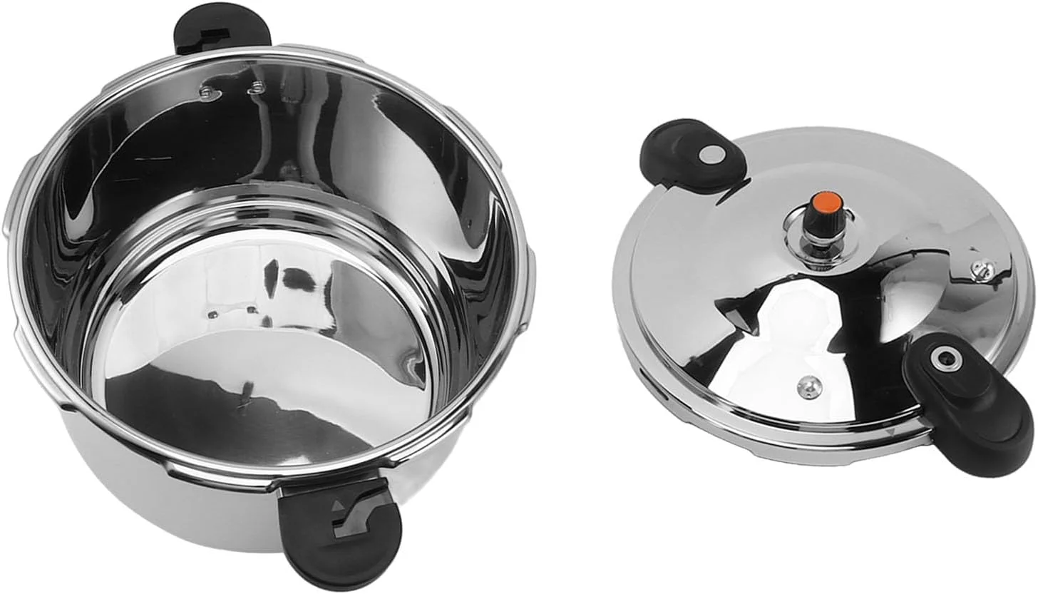 زودپز استیل ضد زنگ Asixxsix، زودپز و کنسرو ساز بزرگ مناسب اجاق گاز و اجاق القایی با دسته دوگانه و فشار بالا 80 کیلو پاسکال (16 لیتر) زودپز استیل ضد زنگ Asixxsix، زودپز و کنسرو ساز بزرگ مناسب اجاق گاز و اجاق القایی با دسته دوگانه و فشار بالا 80 کیلو پاسکال (16 لیتر)