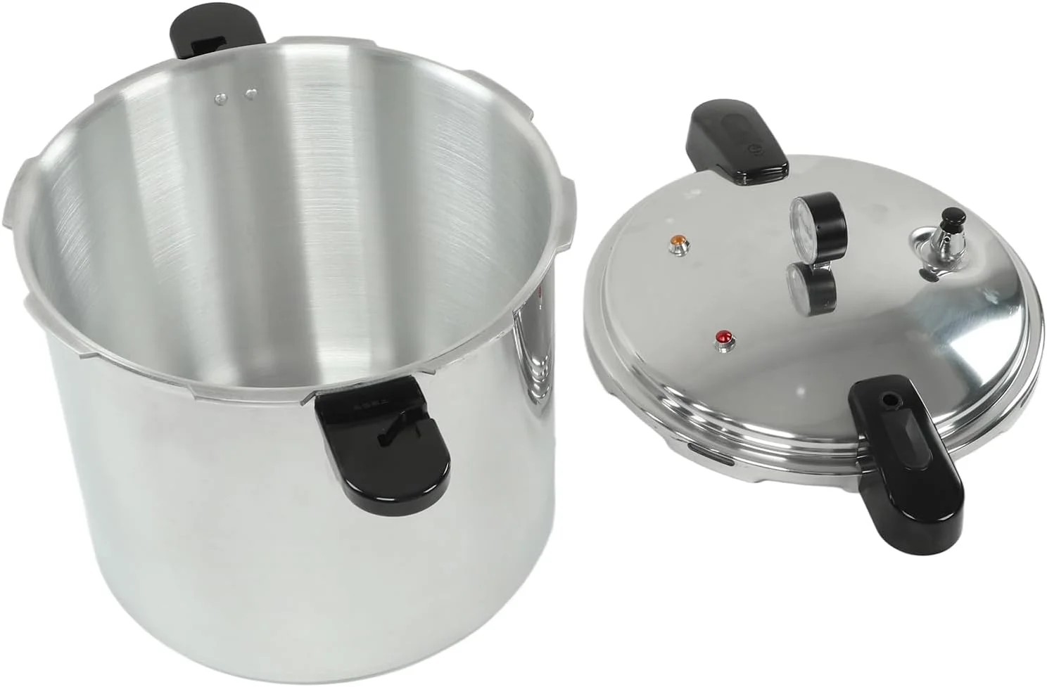 زودپز دپیسوتا، زودپز 23 لیتری آلیاژ آلومینیوم با سیستم ایمنی و بست/گیره نگهدارنده، قابلمه ضخیم سازگار با انواع