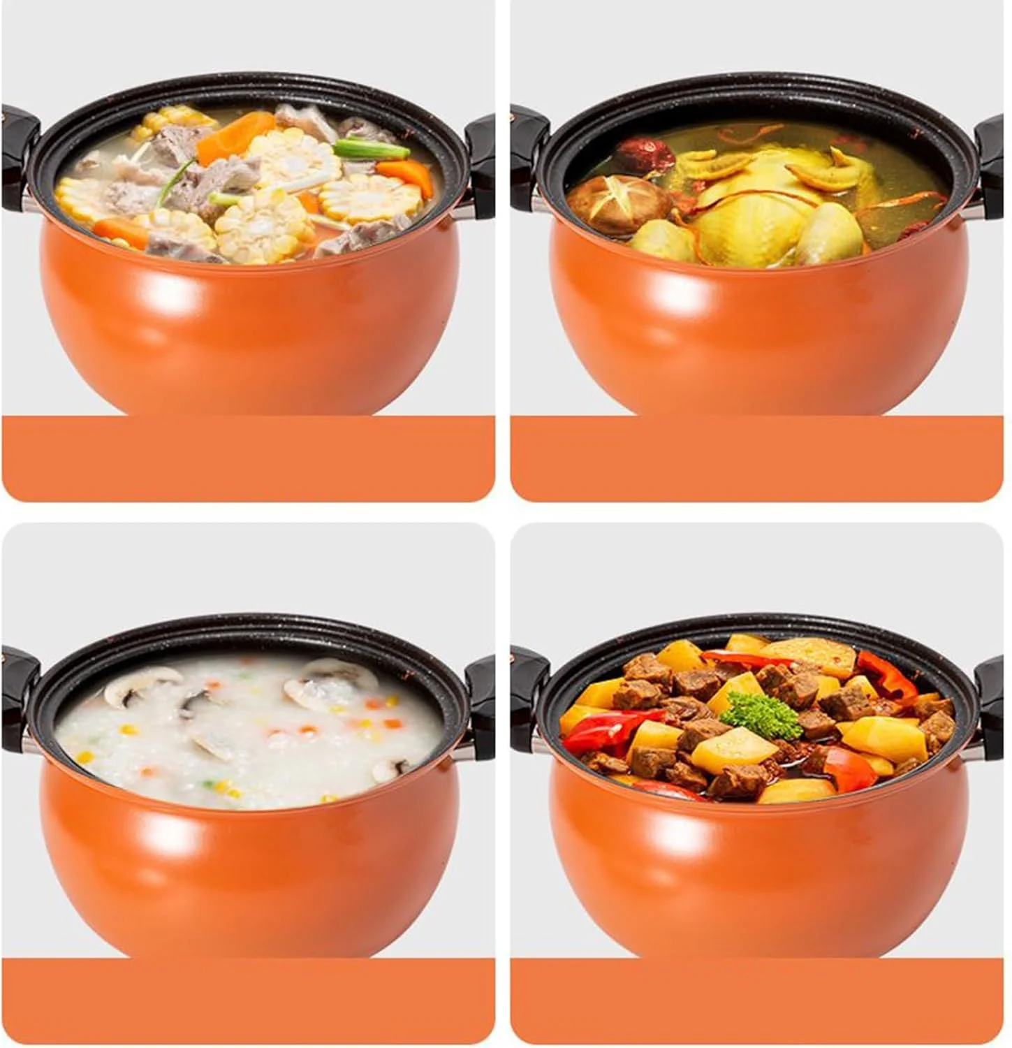 زودپز کوچک - قابلمه مناسب اجاق گازهای القایی - زودپز نچسب با گرمایش سریع به همراه درب شیشه ای برای پخت و پز، جوشاندن غذا و تهیه سوپ در آشپزخانه منزل