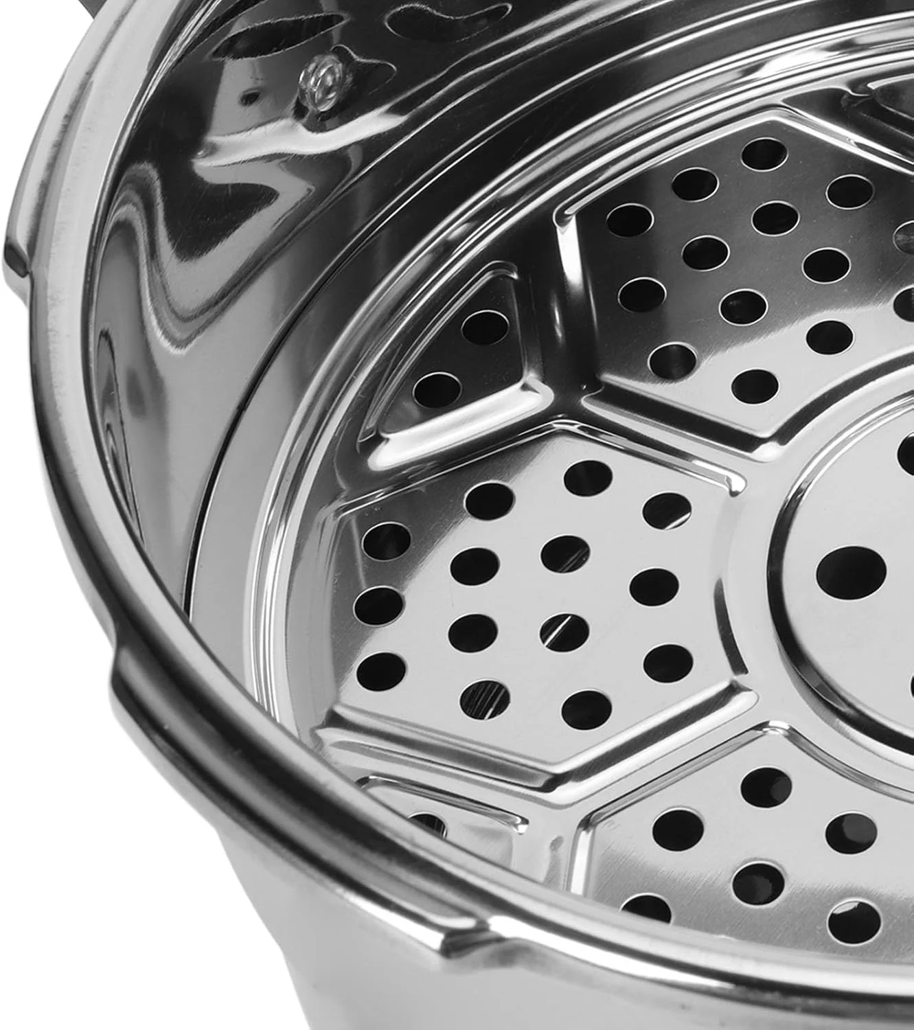 زودپز استیل ضد زنگ Tnfeeon، پخت سریع و کارآمد برای اجاق گاز/اجاق القایی با توری بخارپز، ایمن برای استفاده خانوادگی (6 لیتر) زودپز استیل ضد زنگ Tnfeeon، پخت سریع و کارآمد برای اجاق گاز/اجاق القایی با توری بخارپز، ایمن برای استفاده خانوادگی (6 لیتر)