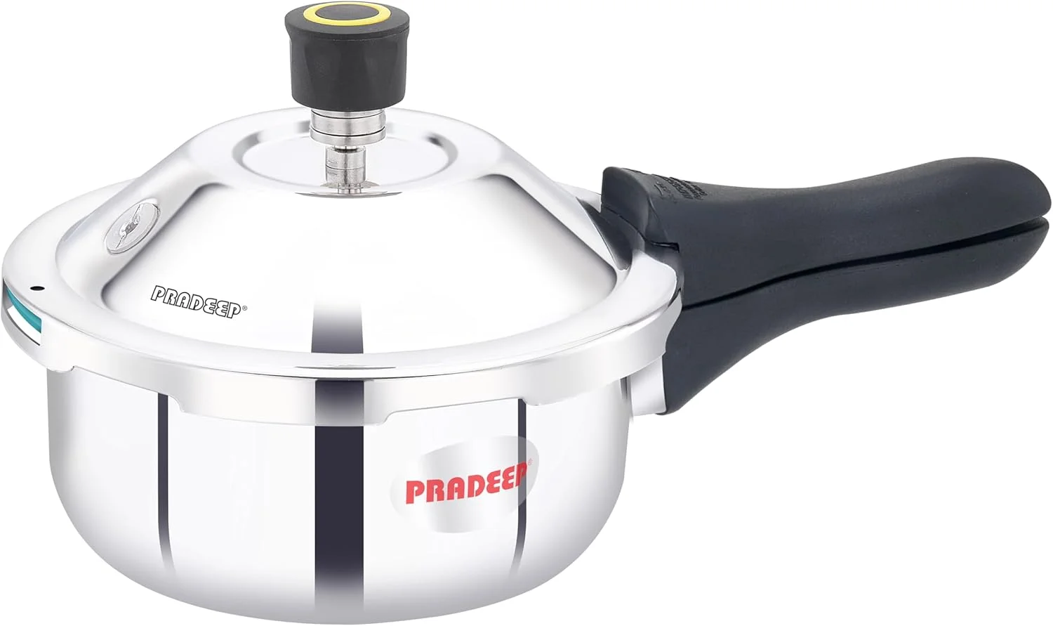 زودپز استیل ضد زنگ پرادیپ مدل IRA Trimate |کف سه لایه| پلوپز| درب بیرونی| پرداخت آینه ای| تمیز کردن آسان| سازگار با اجاق گازهای القایی، سرامیکی، برقی و گازی| دارای گواهی ISI (درب بیرونی Trimate، 2 لیتر)