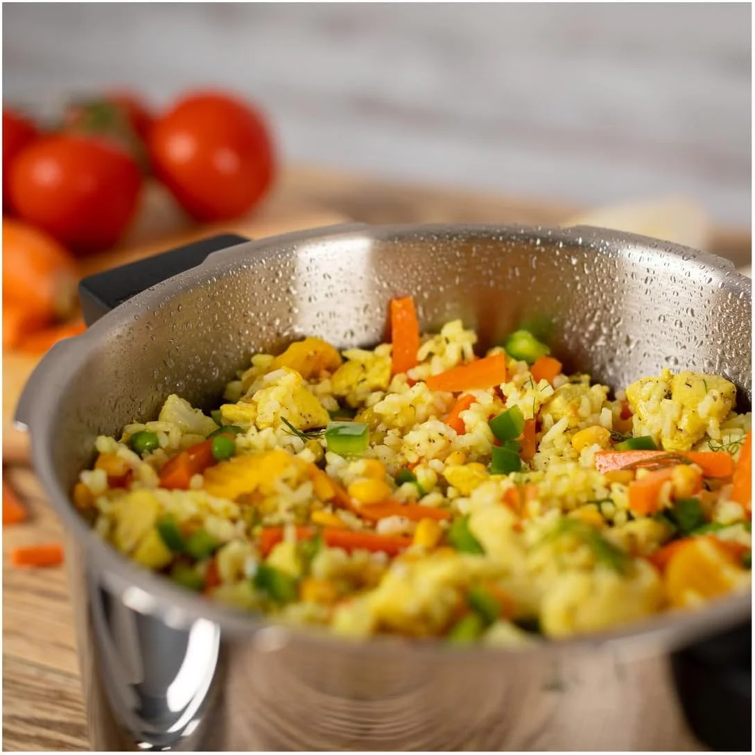 زودپز دسته بلند 5 لیتری کوهن ریکون دوروماتیک کلاسیک NEO - ساخت سوئیس، فوق العاده سریع و کم مصرف، کفه ضخیم سوپرترمی، ایمن و بادوام