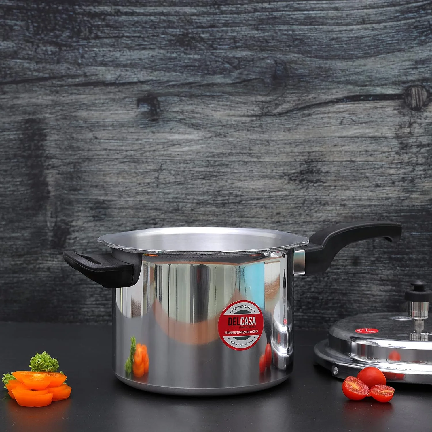 زودپز آلومینیومی 3 لیتری Delcasa DC2102 با پایه القایی، زودپز سبک و بادوام با درب، دسته لمسی خنک و دریچه های ایمنی ایده آل برای اجاق گاز و صفحات داغ جامد، چند منظوره زودپز آلومینیومی 3 لیتری Delcasa DC2102 با پایه القایی، زودپز سبک و بادوام با درب، دسته لمسی خنک و دریچه های ایمنی ایده آل برای اجاق گاز و صفحات داغ جامد، چند منظوره