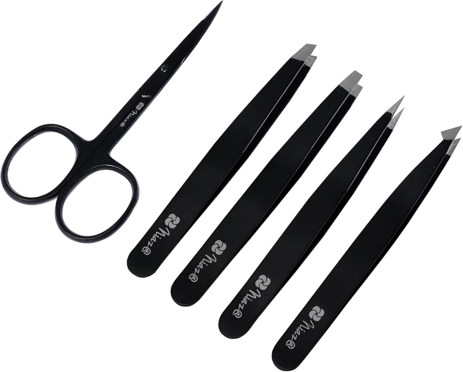 انبر موچین حرفه ای نیاز@ از جنس استیل ضد زنگ به همراه قیچی ابرو خمیده، بهترین موچین دقیق برای ابرو، از بین بردن موهای زیر پوستی و خرده ها - مجموعه 5 عددی به همراه کیف چرمی مسافرتی انبر موچین حرفه ای نیاز@ از جنس استیل ضد زنگ به همراه قیچی ابرو خمیده، بهترین موچین دقیق برای ابرو، از بین بردن موهای زیر پوستی و خرده ها - مجموعه 5 عددی به همراه کیف چرمی مسافرتی