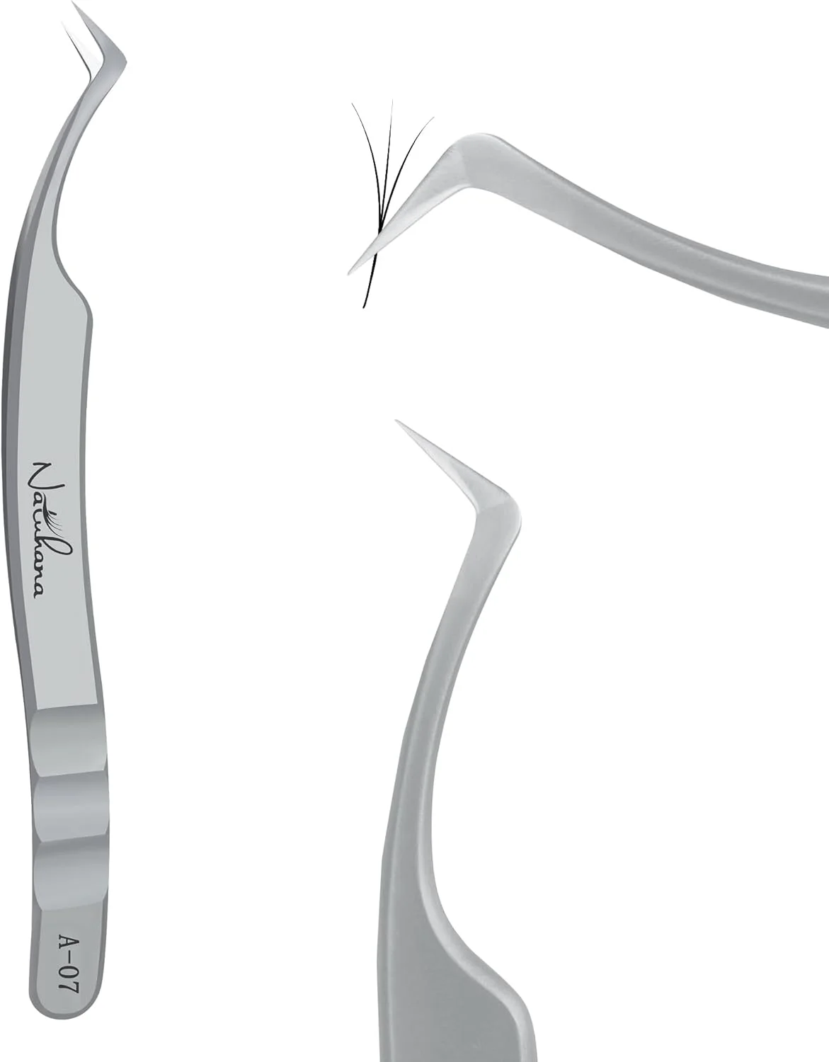 موچین مژه ناتوهانا با دقت بالا، فولاد ضد زنگ، مناسب برای اکستنشن مژه کلاسیک/والیوم/ایزی فن، موچین نوک صاف و خمیده برای استفاده حرفه ای و مبتدی (A-07) موچین مژه ناتوهانا با دقت بالا، فولاد ضد زنگ، مناسب برای اکستنشن مژه کلاسیک/والیوم/ایزی فن، موچین نوک صاف و خمیده برای استفاده حرفه ای و مبتدی (A-07)