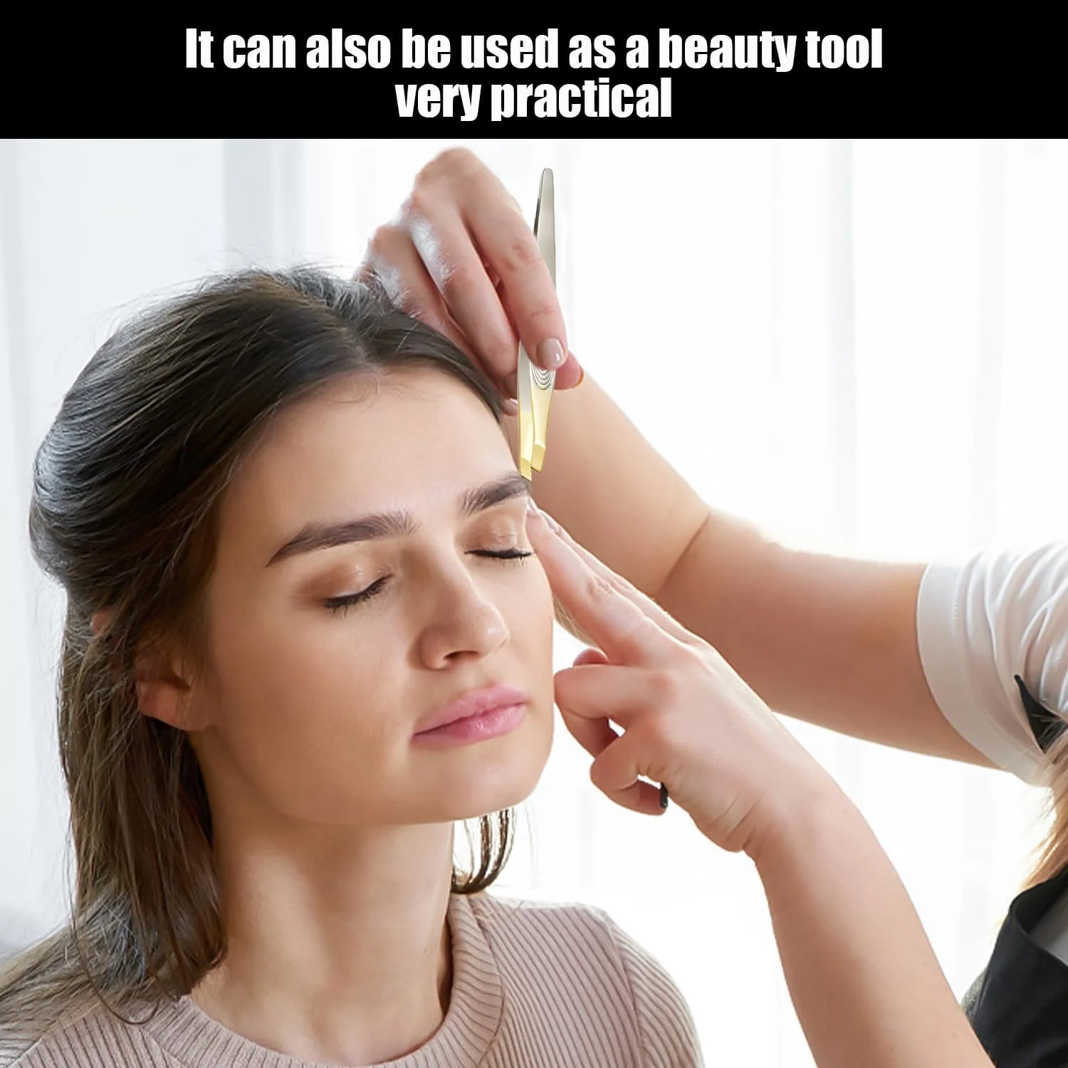 ست موچین طلایی 2 عددی، ست موچین حرفه ای، موچین نوک تیز، موچین ابرو، موچین استیل ضد زنگ، موچین حذف کننده جوش سر سیاه، موچین چند منظوره