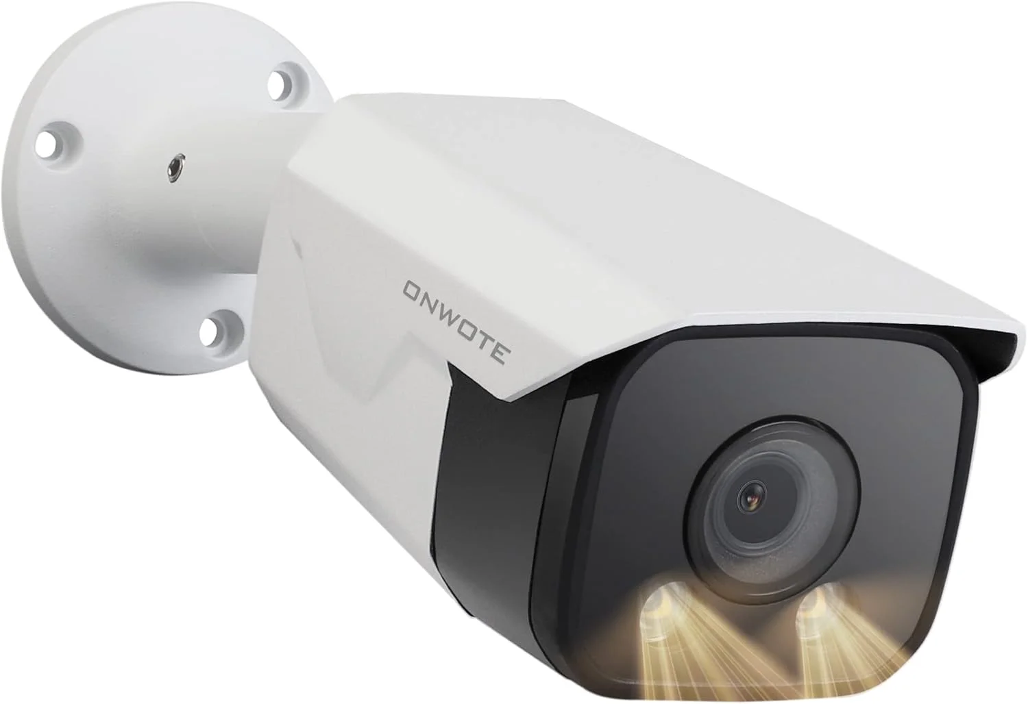 دوربین تحت شبکه 4K 8MP PoE اونوت، تشخیص هوشمند انسان و خودرو با هوش مصنوعی و فعال‌سازی نورافکن‌های روشن، زاویه دید گسترده 128 درجه، مناسب فضای داخلی/خارجی، دوربین سیمی تجاری برای کسب‌وکار، افزودنی به سیستم PoE NVR