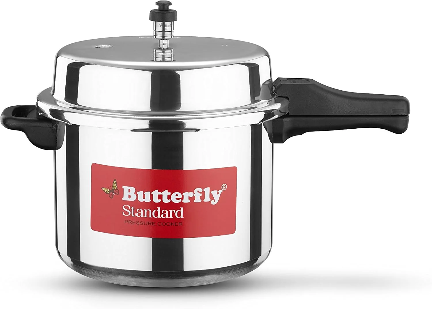 Butterfly Standard Aluminium Pressure Cooker, 7.5 Litre Butterfly Standard Aluminium Pressure Cooker, 7.5 Litre