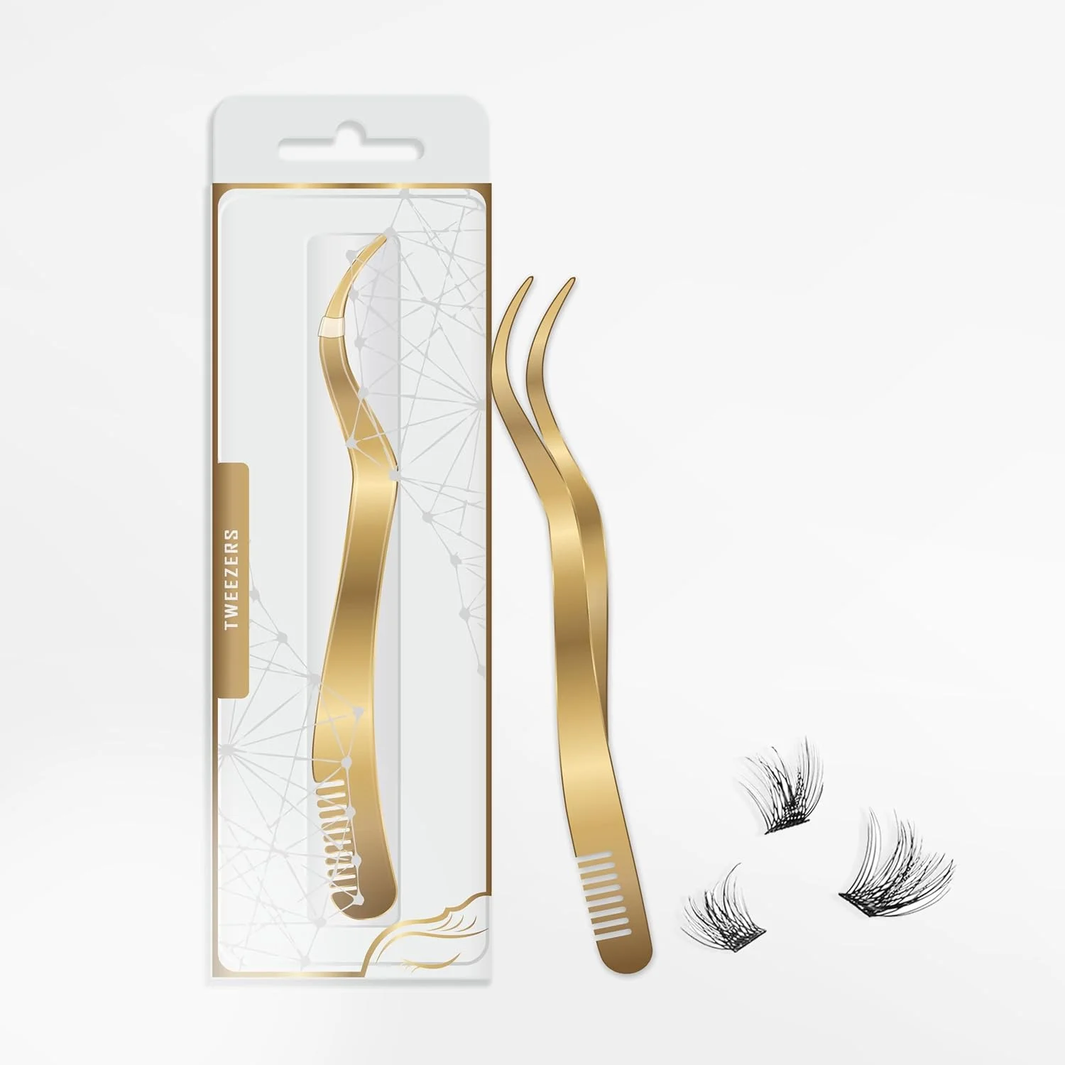 موچین مژه دو کاره با شانه، موچین اکستنشن مژه، موچین آرایشی استیل ضد زنگ، ابزار دقیق موچین ابرو، اپلیکاتور موچین مژه برای استفاده DIY از مژه های مصنوعی خوشه ای، طلایی موچین مژه دو کاره با شانه، موچین اکستنشن مژه، موچین آرایشی استیل ضد زنگ، ابزار دقیق موچین ابرو، اپلیکاتور موچین مژه برای استفاده DIY از مژه های مصنوعی خوشه ای، طلایی