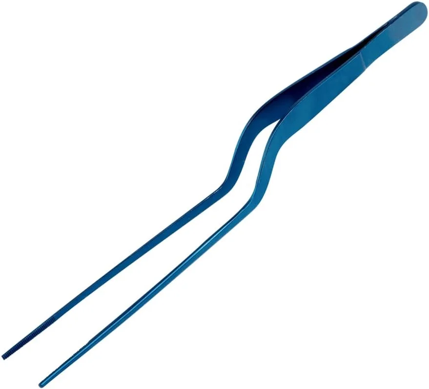 موچین آشپزی رستوران ور مدل Perfect Point، طول 20 سانتی متر، 1 عدد موچین آشپزخانه افست - نوک دندانه دار برای دقت، مناسب برای گارنیش، دیزاین و تزئین، موچین استیل ضد زنگ آبی افست، بادوام موچین آشپزی رستوران ور مدل Perfect Point، طول 20 سانتی متر، 1 عدد موچین آشپزخانه افست - نوک دندانه دار برای دقت، مناسب برای گارنیش، دیزاین و تزئین، موچین استیل ضد زنگ آبی افست، بادوام