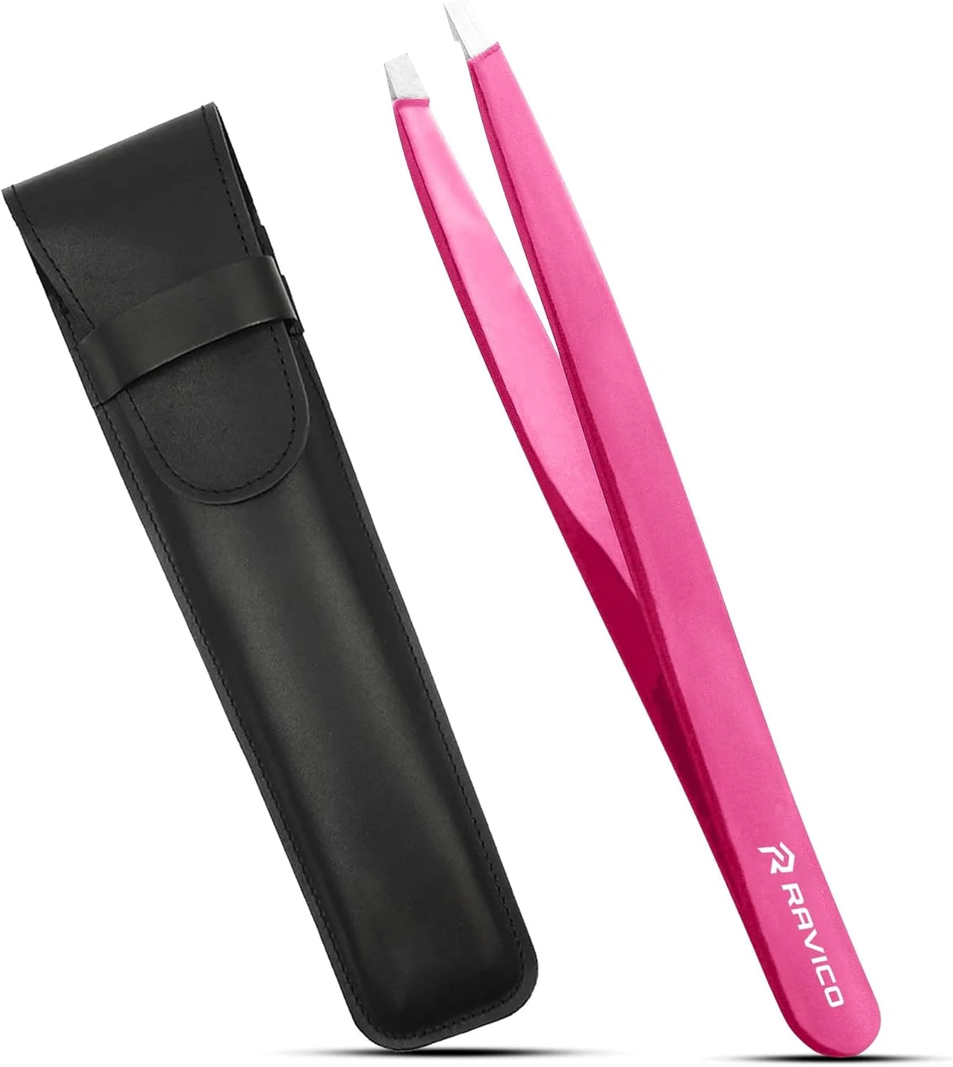 موچین حرفه ای ابرو راویکو به همراه کیف مسافرتی نفیس - موچین اریب برای زنان و مردان، نوک تیز استیل ضد زنگ برای از بین بردن موهای زیر پوستی و کندن (صورتی) موچین حرفه ای ابرو راویکو به همراه کیف مسافرتی نفیس - موچین اریب برای زنان و مردان، نوک تیز استیل ضد زنگ برای از بین بردن موهای زیر پوستی و کندن (صورتی)