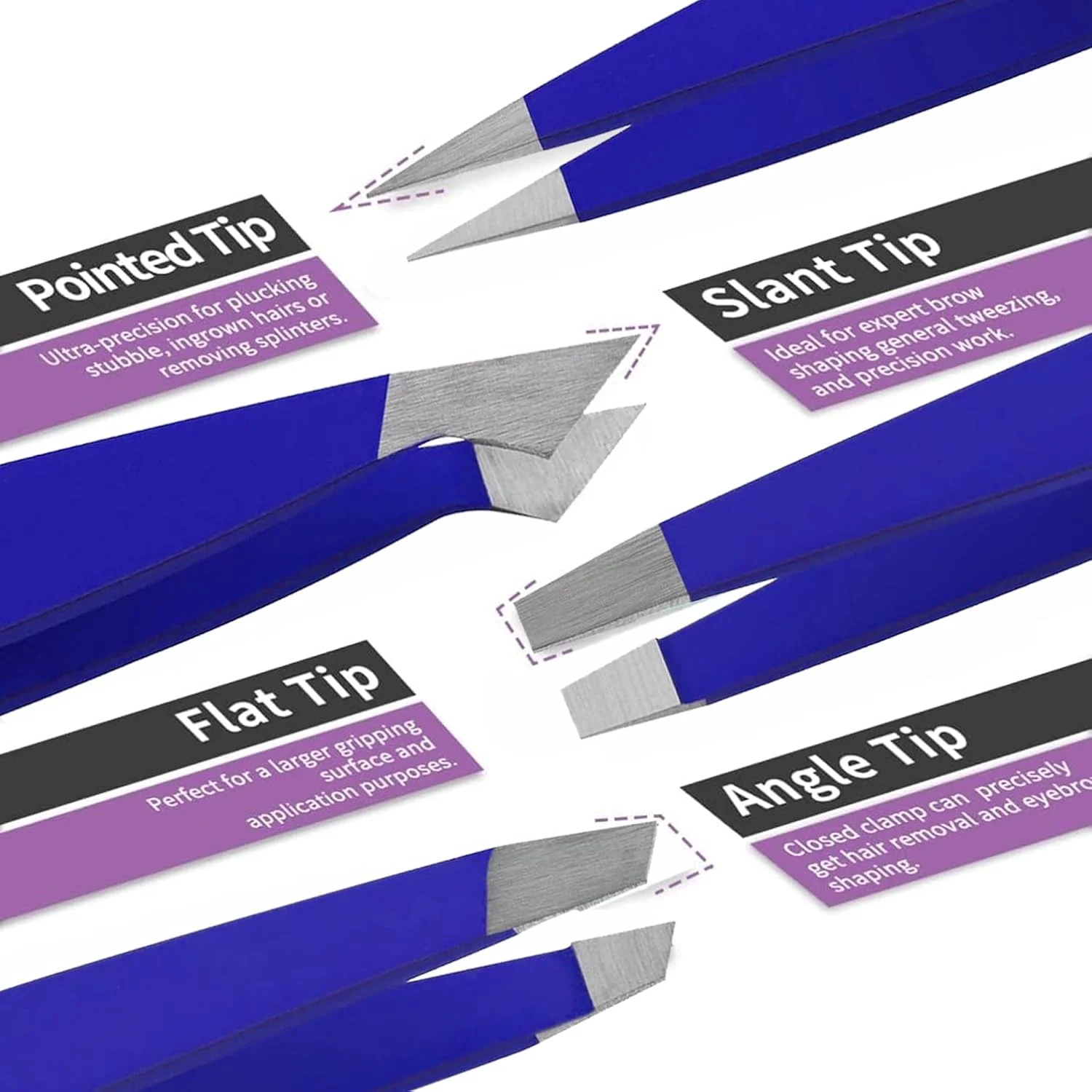 ست موچین ابرو 4 عددی پرومکس کر - مناسب برای برداشتن مو، موهای زیرپوستی - بهترین برای موهای ابرو، از بین بردن موهای صورت، خار - استیل ضد زنگ با نوک تیز و دقیق - نوک ها کاملاً به هم می رسند - 40-9253 (آبی سرمه ای) ست موچین ابرو 4 عددی پرومکس کر - مناسب برای برداشتن مو، موهای زیرپوستی - بهترین برای موهای ابرو، از بین بردن موهای صورت، خار - استیل ضد زنگ با نوک تیز و دقیق - نوک ها کاملاً به هم می رسند - 40-9253 (آبی سرمه ای)