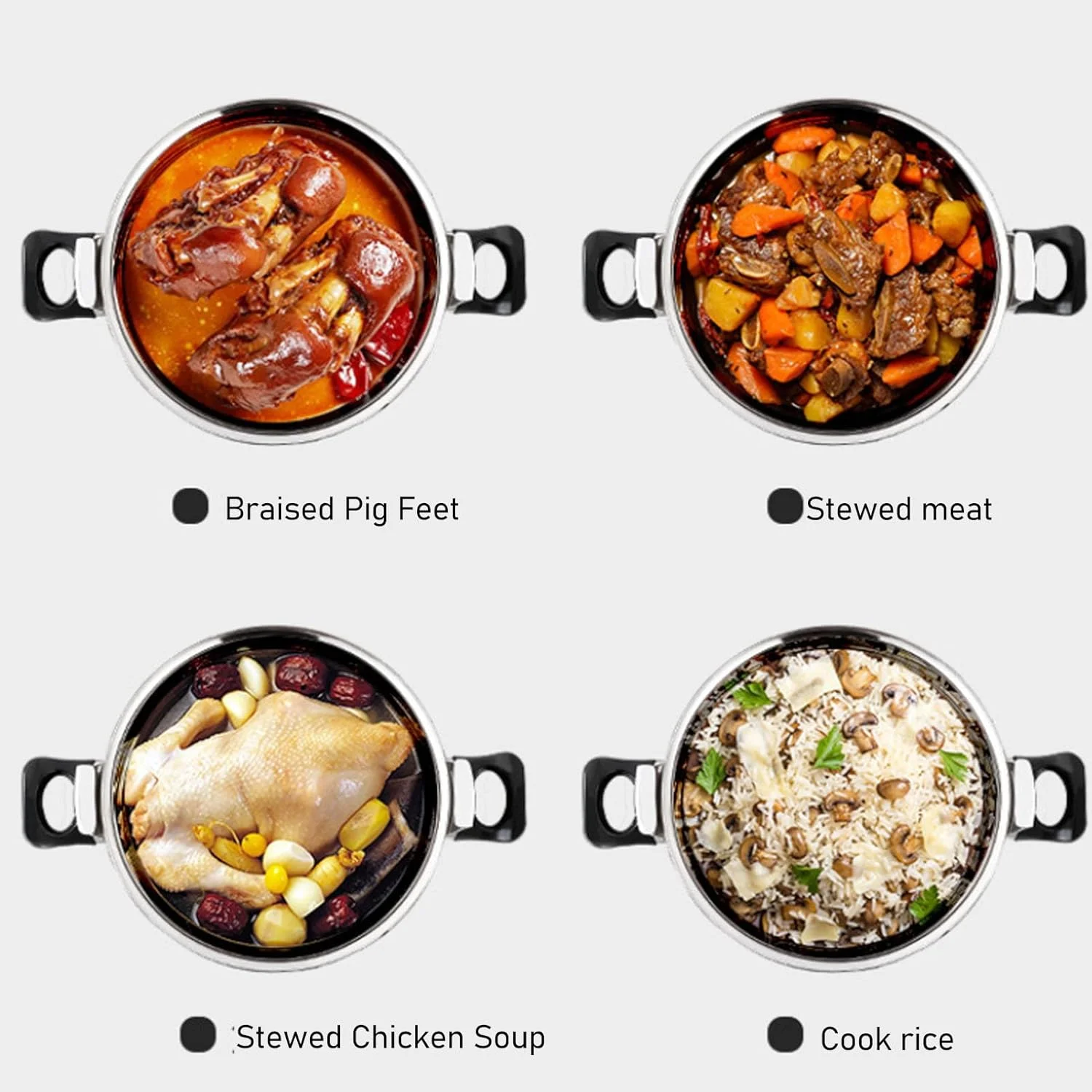 زودپز استیل BusoTh، قابلمه و تابه های پخت و پز کارآمد و سریع، دیگ زودپز دو جداره ضد انفجار مناسب برای اجاق گازهای القایی و شعله باز (22 لیتر) زودپز استیل BusoTh، قابلمه و تابه های پخت و پز کارآمد و سریع، دیگ زودپز دو جداره ضد انفجار مناسب برای اجاق گازهای القایی و شعله باز (22 لیتر)