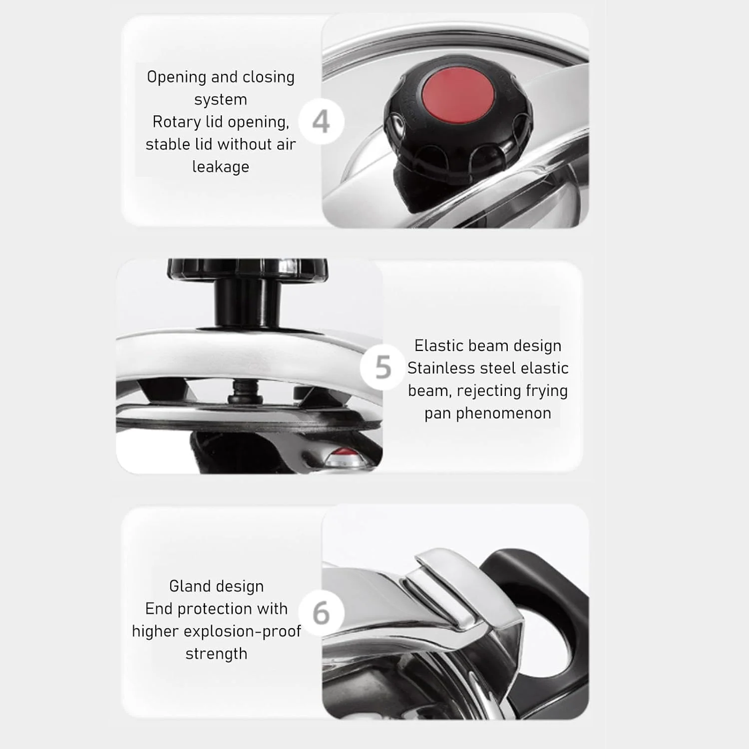 زودپز استیل BusoTh، قابلمه و تابه های پخت و پز کارآمد و سریع، دیگ زودپز دو جداره ضد انفجار مناسب برای اجاق گازهای القایی و شعله باز (22 لیتر) زودپز استیل BusoTh، قابلمه و تابه های پخت و پز کارآمد و سریع، دیگ زودپز دو جداره ضد انفجار مناسب برای اجاق گازهای القایی و شعله باز (22 لیتر)