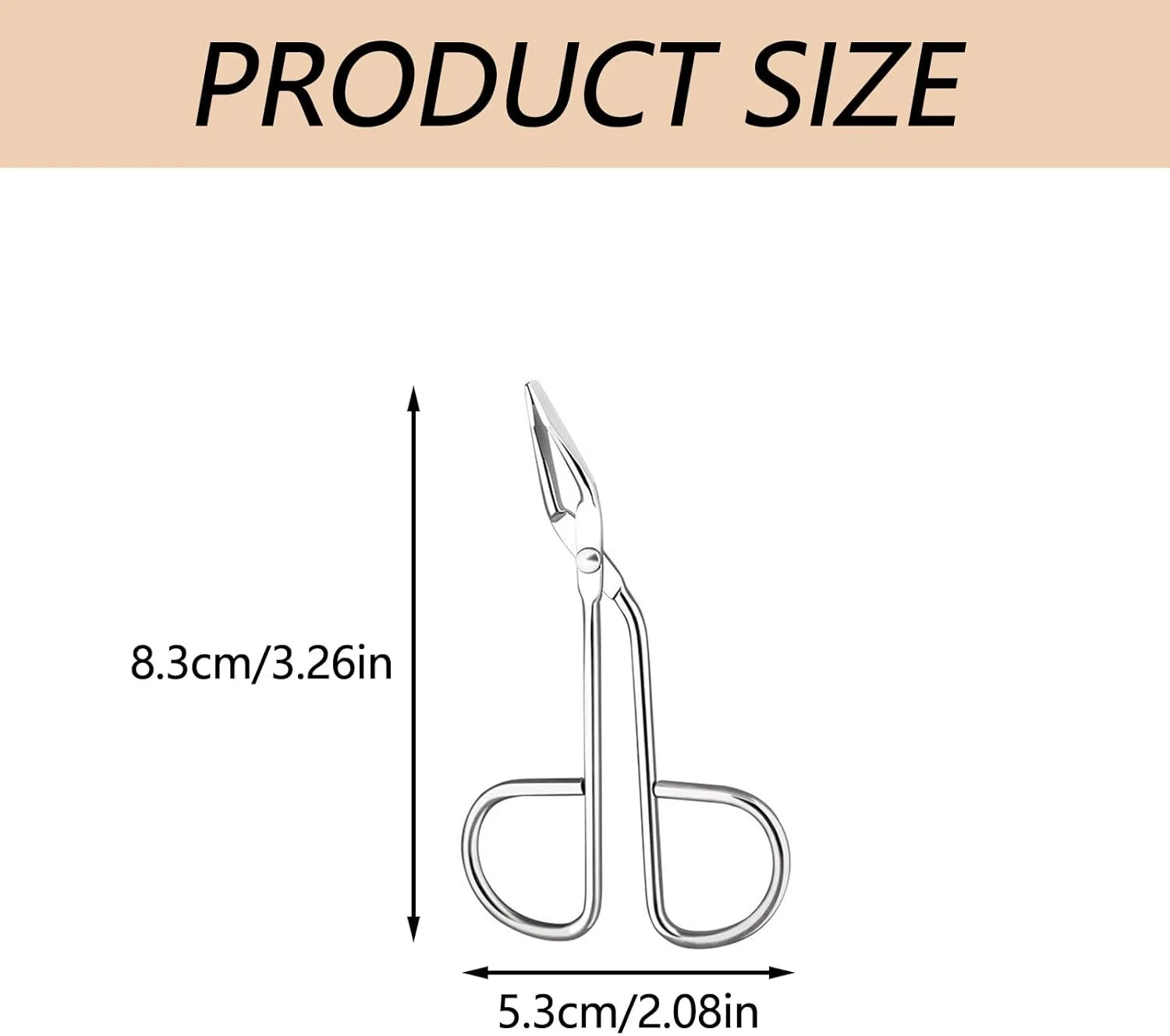 موچین قیچی حرفه ای، موچین استیل ضد زنگ طرح قیچی، موچین قیچی نوک صاف مورب برای زنان و مردان (نقره ای) موچین قیچی حرفه ای، موچین استیل ضد زنگ طرح قیچی، موچین قیچی نوک صاف مورب برای زنان و مردان (نقره ای)