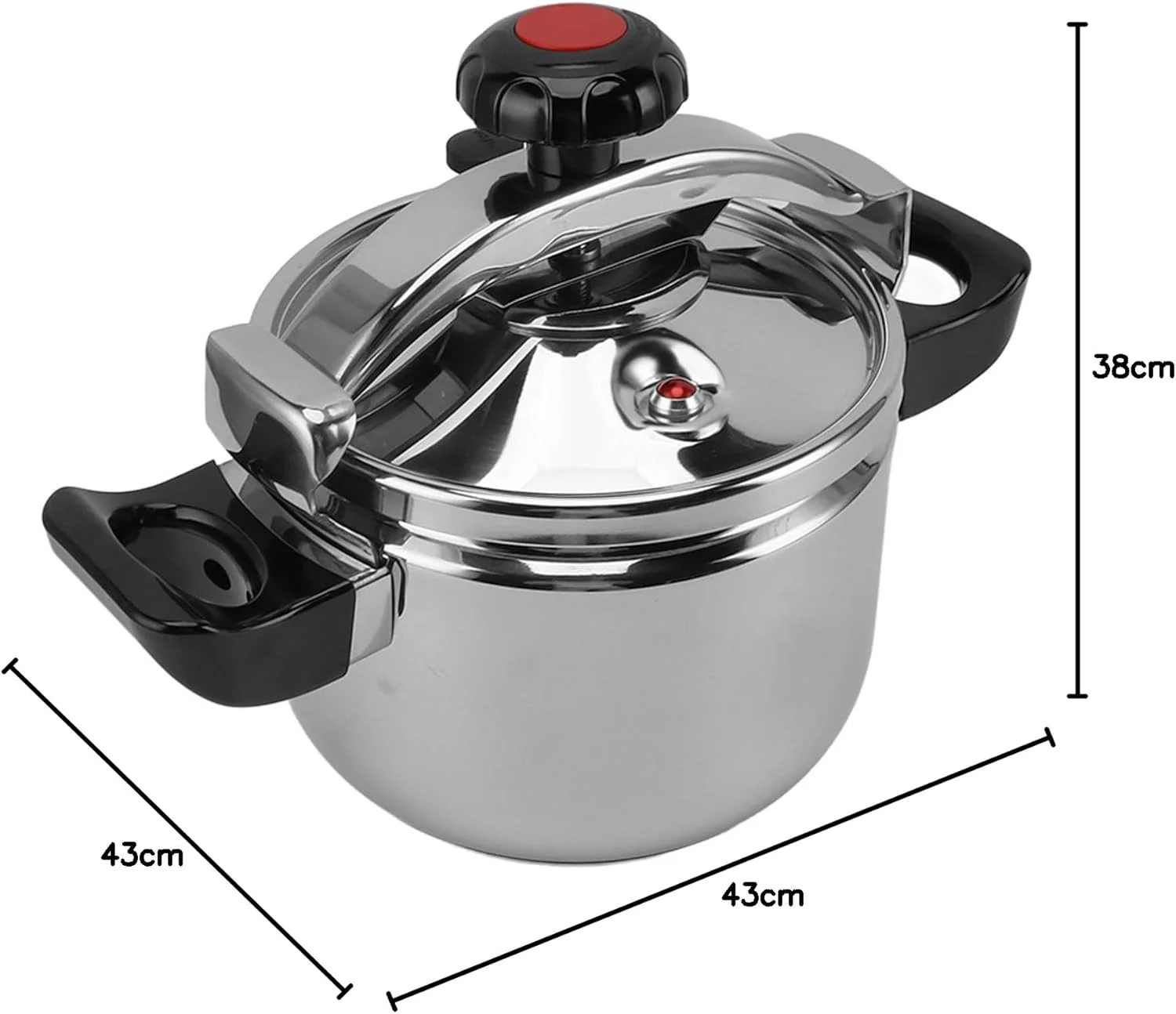 زودپز استیل BusoTh، قابلمه و تابه های پخت و پز کارآمد و سریع، دیگ زودپز دو جداره ضد انفجار مناسب برای اجاق گازهای القایی و شعله باز (22 لیتر) زودپز استیل BusoTh، قابلمه و تابه های پخت و پز کارآمد و سریع، دیگ زودپز دو جداره ضد انفجار مناسب برای اجاق گازهای القایی و شعله باز (22 لیتر)