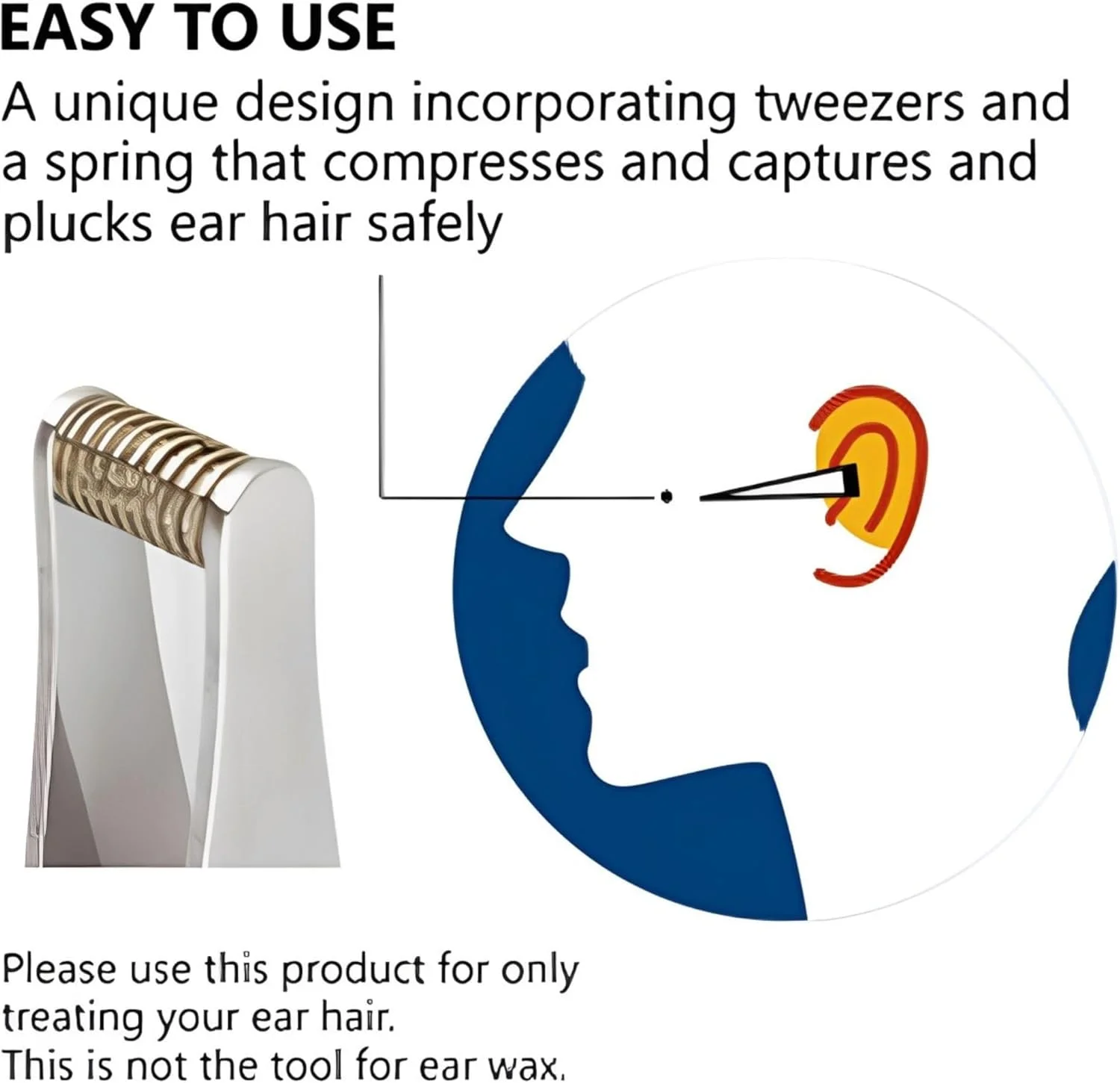 موچین و قیچی اصلاح موی گوش سکی ژاپن، طراحی فنری ایمن برای حذف مو، استیل ضد زنگ موچین و قیچی اصلاح موی گوش سکی ژاپن، طراحی فنری ایمن برای حذف مو، استیل ضد زنگ