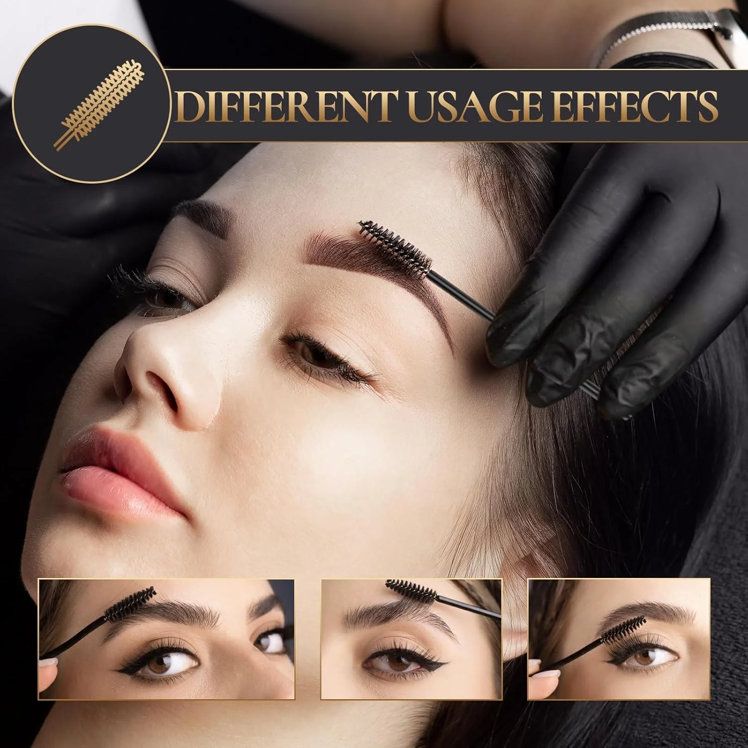 ست موچین اکستنشن مژه استیل ضد زنگ KLDKUST (نوک صاف و خمیده) و برس مژه (4 عدد، مشکی) برای استفاده در اکستنشن مژه ست موچین اکستنشن مژه استیل ضد زنگ KLDKUST (نوک صاف و خمیده) و برس مژه (4 عدد، مشکی) برای استفاده در اکستنشن مژه