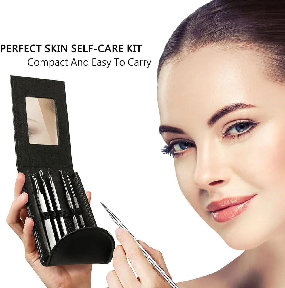 کیت موچین دقیق استیل ضد زنگ 6 در 1 ORiTi برای از بین بردن جوش های سرسیاه، جوش، آکنه، لک، موهای صورت و ابرو مناسب برای زیبایی زنان و مردان کیت موچین دقیق استیل ضد زنگ 6 در 1 ORiTi برای از بین بردن جوش های سرسیاه، جوش، آکنه، لک، موهای صورت و ابرو مناسب برای زیبایی زنان و مردان