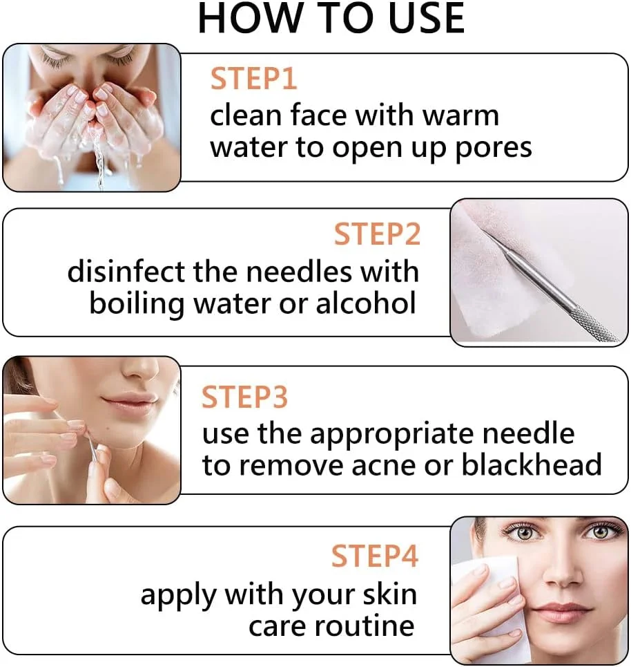 کیت موچین دقیق استیل ضد زنگ 6 در 1 ORiTi برای از بین بردن جوش های سرسیاه، جوش، آکنه، لک، موهای صورت و ابرو مناسب برای زیبایی زنان و مردان کیت موچین دقیق استیل ضد زنگ 6 در 1 ORiTi برای از بین بردن جوش های سرسیاه، جوش، آکنه، لک، موهای صورت و ابرو مناسب برای زیبایی زنان و مردان