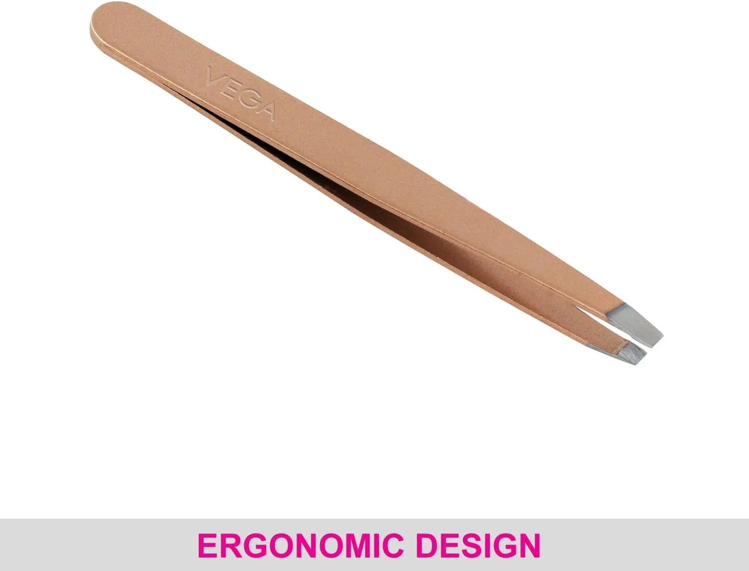 Vega Classic Tweezer-Slant Tip, Gold, 20 g