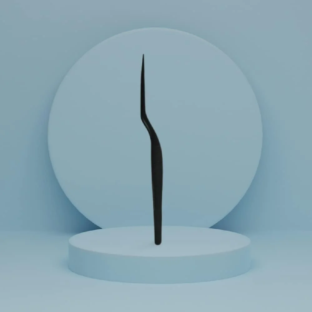 انبر آشپزی مشکی NJ OVERSEAS، 6.3 اینچ، انبر آشپزخانه برای چیدمان غذا، طراحی انبری استیل ضد زنگ، فورسپس سرنیزه ای دقیق با نوک ظریف افست - 1 عدد. انبر آشپزی مشکی NJ OVERSEAS، 6.3 اینچ، انبر آشپزخانه برای چیدمان غذا، طراحی انبری استیل ضد زنگ، فورسپس سرنیزه ای دقیق با نوک ظریف افست - 1 عدد.