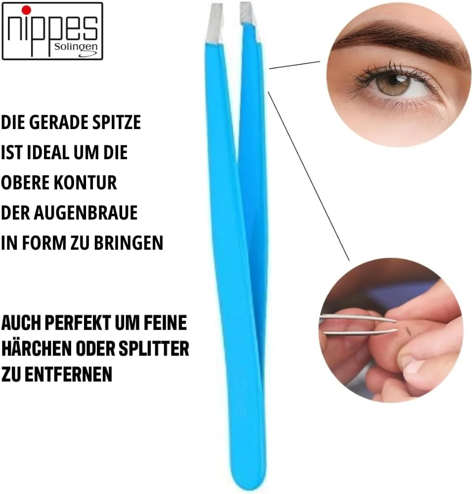 موچین استیل رنگی نوک صاف نیپز سولینگن مدل 728 | مناسب برای برداشتن دقیق و ظریف مو | خوش دست با گریپ مناسب | آبی موچین استیل رنگی نوک صاف نیپز سولینگن مدل 728 | مناسب برای برداشتن دقیق و ظریف مو | خوش دست با گریپ مناسب | آبی