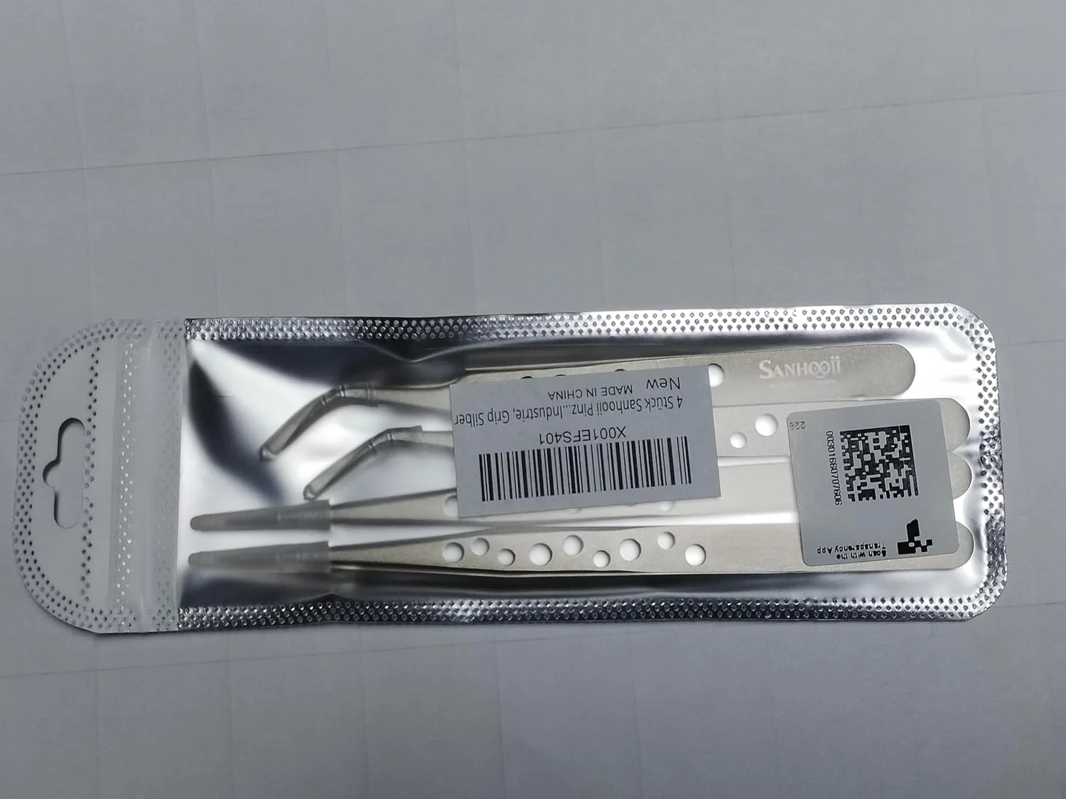 ست موچین Sanhooii شامل 4 عدد موچین ضد الکتریسیته ساکن از جنس استیل ضد زنگ دقیق ESD، 2 عدد صاف و 2 عدد خمیده برای ابزار تعمیرات الکترونیک، جواهرسازی، صنعت، نقره ای ست موچین Sanhooii شامل 4 عدد موچین ضد الکتریسیته ساکن از جنس استیل ضد زنگ دقیق ESD، 2 عدد صاف و 2 عدد خمیده برای ابزار تعمیرات الکترونیک، جواهرسازی، صنعت، نقره ای