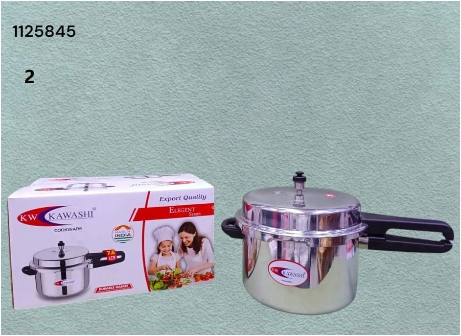 زودپز درب بیرونی AL ARQAM دارای گواهی ISI، ظرفیت 7.5 لیتر - بدنه آلومینیومی بادوام، سازگار با گاز و القایی، پخت و پز ایمن و کارآمد (6 عدد در کارتن) زودپز درب بیرونی AL ARQAM دارای گواهی ISI، ظرفیت 7.5 لیتر - بدنه آلومینیومی بادوام، سازگار با گاز و القایی، پخت و پز ایمن و کارآمد (6 عدد در کارتن)