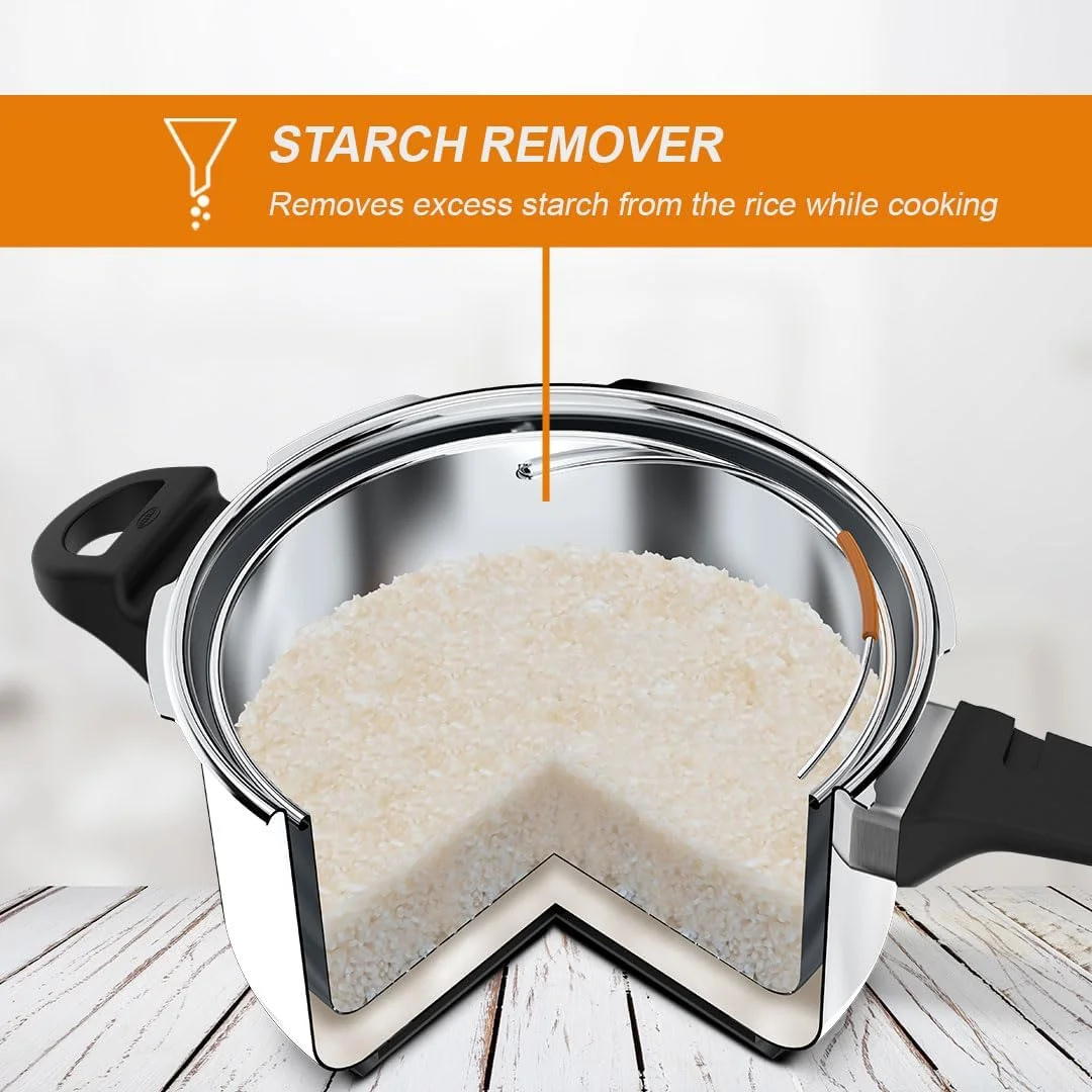 Ultra 3-Liter Duracook Dietcooker Stainless Steel Outer Lid Pressure Cooker with Starch Remover Ultra 3-Liter Duracook Dietcooker Stainless Steel Outer Lid Pressure Cooker with Starch Remover