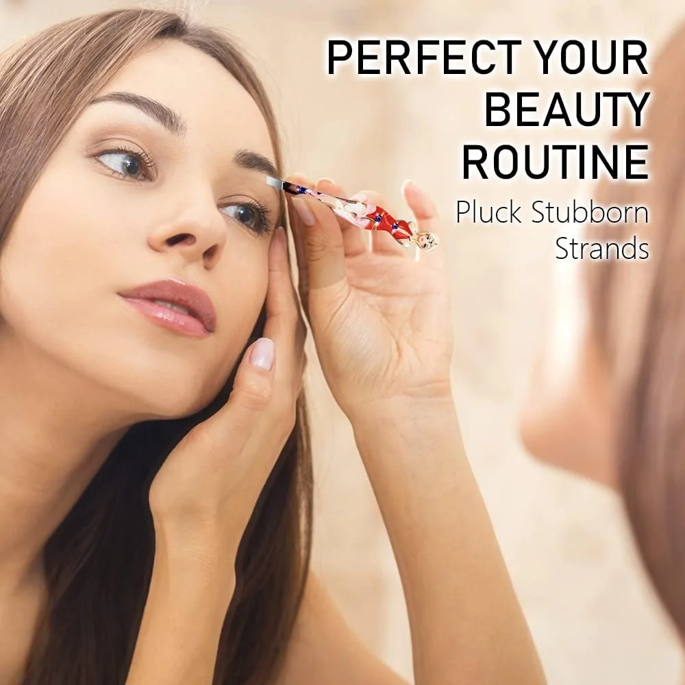 موچین ابرو حرفه ای دخترانه Tvoip، 6 عددی، استیل ضد زنگ، موچین ابرو اریب، ابزار آرایشی و بهداشتی حذف مو (رنگ تصادفی) موچین ابرو حرفه ای دخترانه Tvoip، 6 عددی، استیل ضد زنگ، موچین ابرو اریب، ابزار آرایشی و بهداشتی حذف مو (رنگ تصادفی)