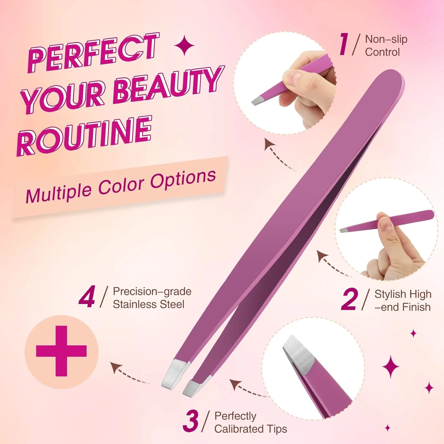 موچین ابرو مادِر، 12 عددی، استیل ضد زنگ، نوک مورب، موچین دقیق برای موهای صورت و ابرو، مناسب آقایان و بانوان (بنفش) موچین ابرو مادِر، 12 عددی، استیل ضد زنگ، نوک مورب، موچین دقیق برای موهای صورت و ابرو، مناسب آقایان و بانوان (بنفش)