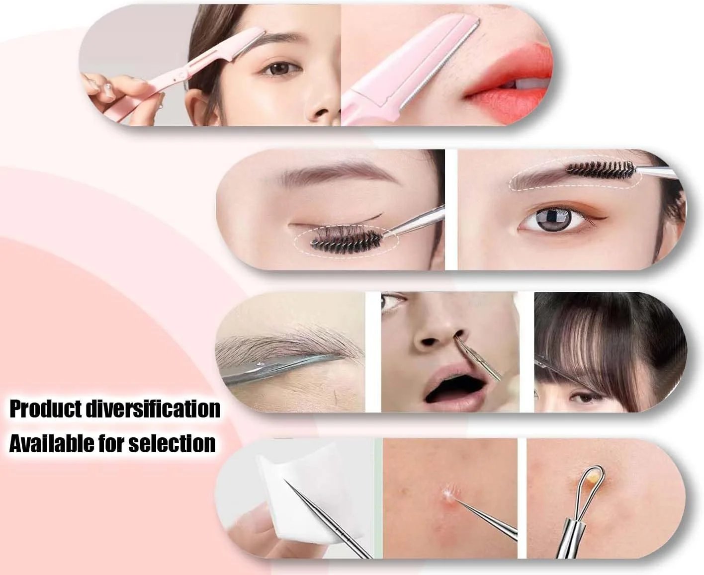 مجموعه موچین Muzioiernsu برای زنان، موچین برای از بین بردن موهای صورت، مجموعه موچین حرفه ای، موچین ابرو، [9+1 تکه] ابرو حرفه ای استیل ضد زنگ برای زنان و مردان، مجموعه زیبایی مشکی