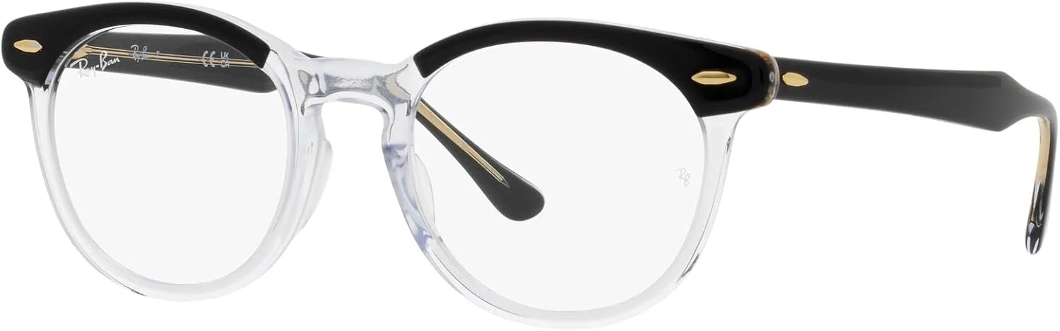 فریم عینک طبی مردانه ری بن مدل Rx5598f Eagleeye با فیت پل بینی کوتاه و فرم مربعی