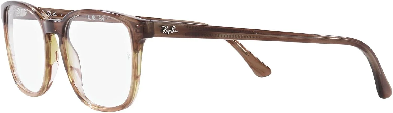 فریم عینک طبی زنانه ری بن مدل Rx5418f با فیت پل بینی کوتاه، مربعی