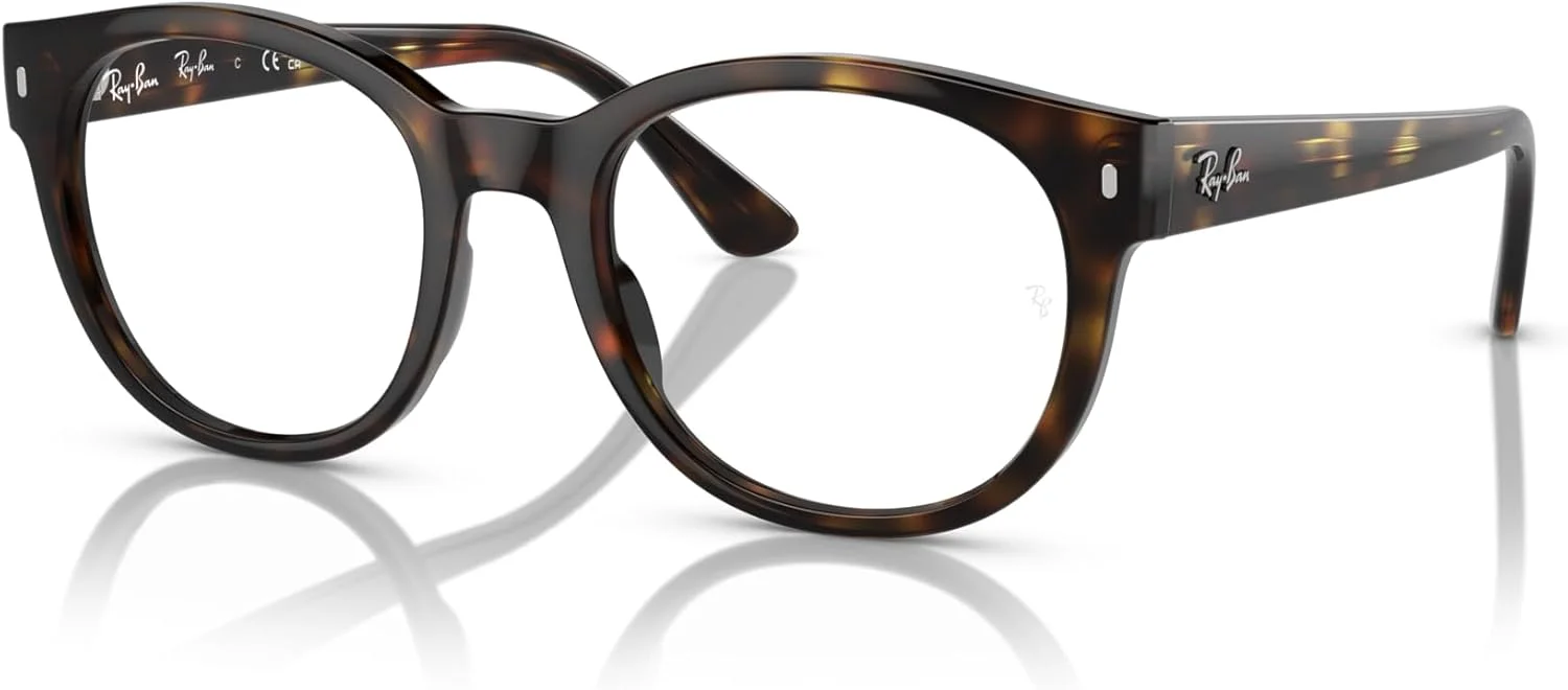 فریم عینک طبی گرد زنانه ری بن مدل Rx7227f مناسب بینی های کوچک