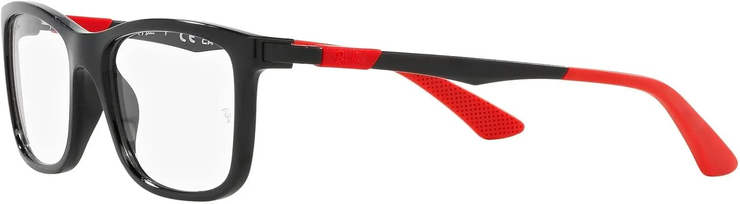 فریم عینک طبی مربعی بچگانه ری-بن مدل Ry1549، مشکی/لنز نمایشی، 50 میلی‌متر