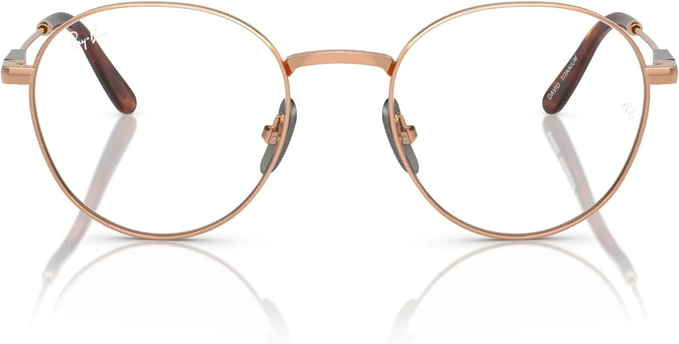 فریم عینک طبی گرد تیتانیومی Ray-Ban Rx8782 David