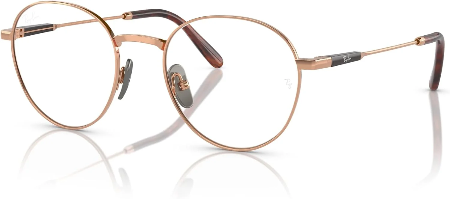 فریم عینک طبی گرد تیتانیومی Ray-Ban Rx8782 David