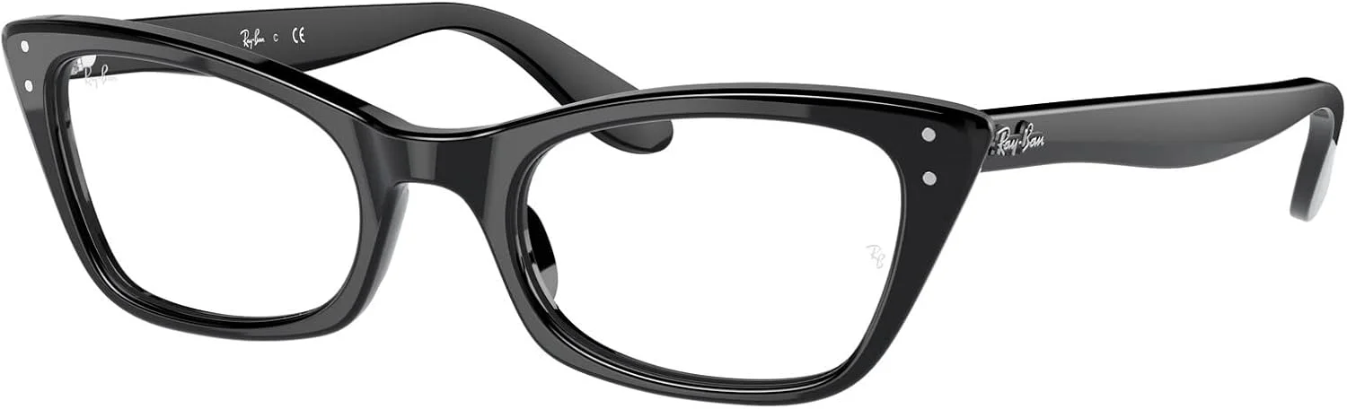 مجموعه عینک طبی ری بن RX5499: RX 5499 LADY BURBANK 2000 Lady Burbank Black و بند سیلیکونی ضد لغزش یونیورسال، Lady Burbank Black، 49 میلی متر