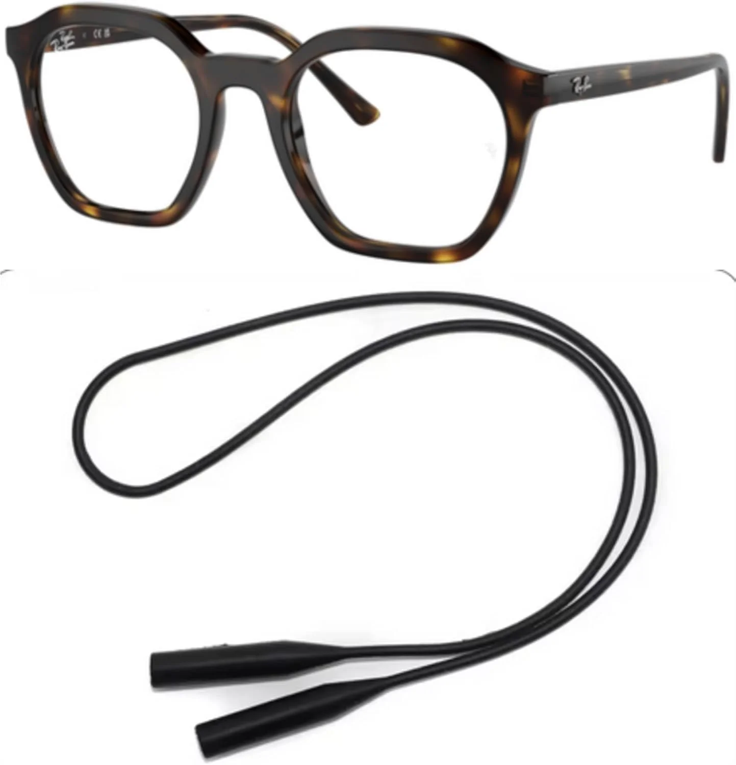 مجموعه عینک طبی Ray-Ban RX7238: RX 7238 ALICE 2012 Alice Havana و بند سیلیکونی ضد لغزش یونیورسال