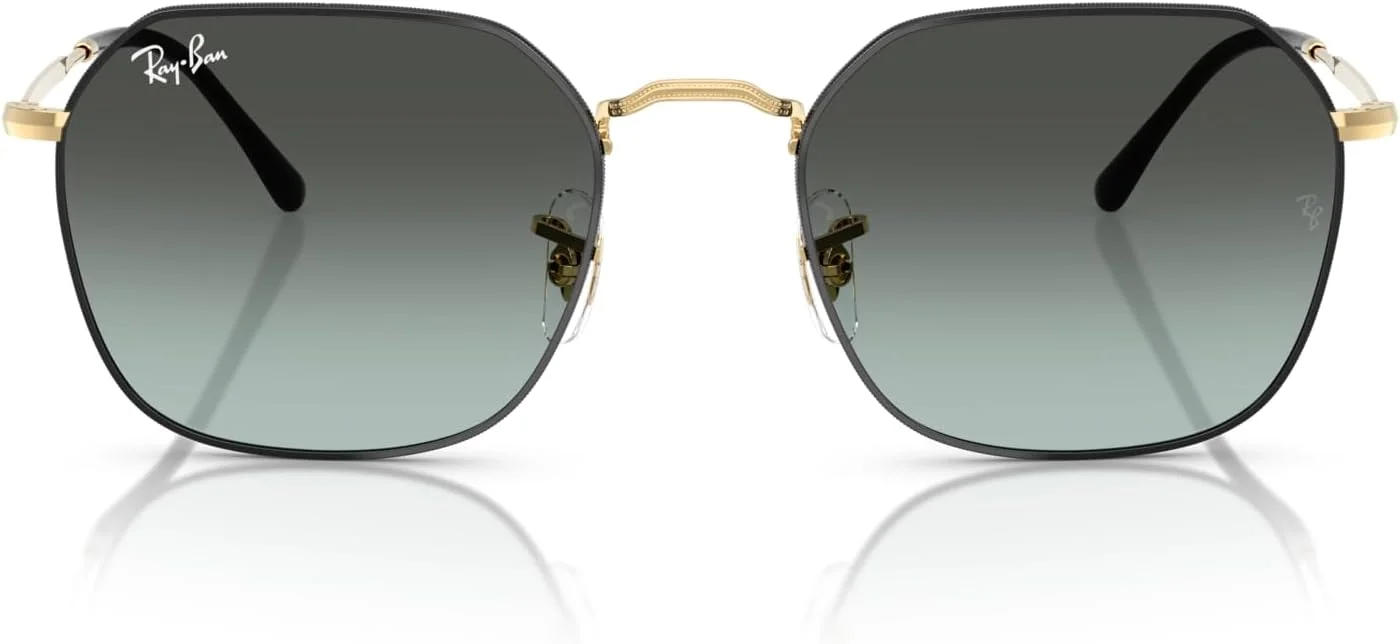 عینک آفتابی نامنظم Ray-Ban، مشکی روی آریستا/گرادیان آبی وینتیج مشکی، 55 میلی متر، مناسب برای آقایان و بانوان