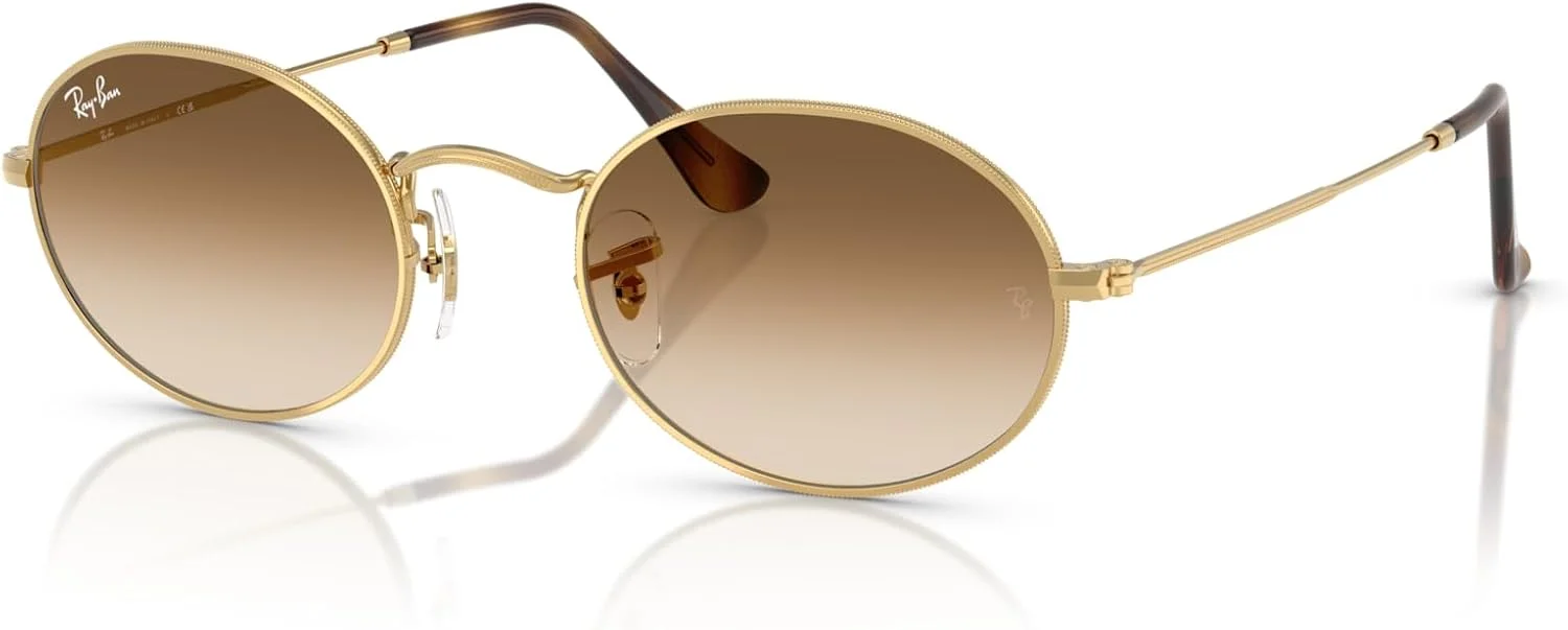 عینک آفتابی بیضی شکل Ray-Ban، رنگ آریستا/قهوه ای گرادیان روشن، سایز 54 میلی متر